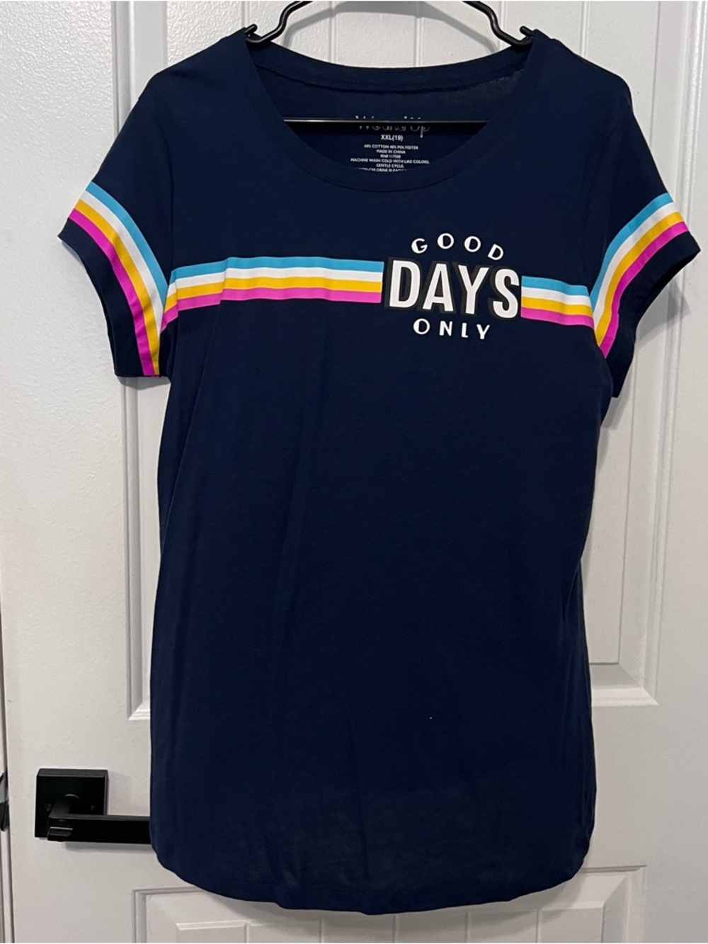 Wound Up Good Days Only Juniors Size XXL/2XG 19 Color Cove Blue